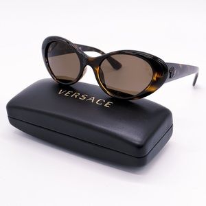 NEW VERSACE VE4455U 108/73 WOMEN CAT EYE SUNGLASSES VERSACE MOD 4455-U HAVANA